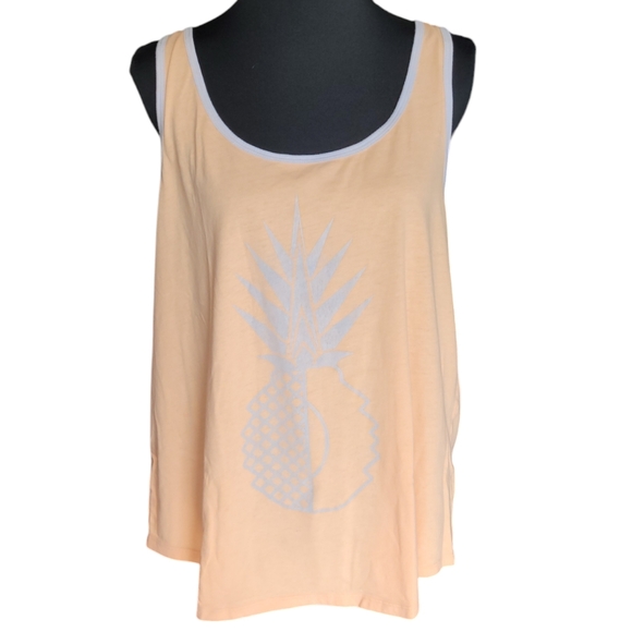 Old Navy relaxed fit pineapple graphic tank Size M - Picture 1 of 8